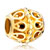22K Hollow All Brand Gold Plated Beads Charms Bracelets