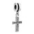 Clear April Birthsone Celtic Claddagh Irish Cross Gift Beaded Fit All Brands Dangle European Beads