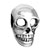 Evil Skull Silver Plated Beads Charms Bracelets