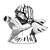 Lovely Angel Trumpeting Silver Plated Beads Charms Bracelets