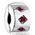 Silver Siam Crystal Clip Lock Stopper Beads Charms Bracelets