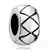 Mothers Day Gifts Grid Engraved Fit All Brands Silver Plated Beads Charms Bracelets