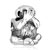 Speak No Evil Monkey Silver Plated Beads Charms Bracelets
