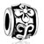 Beautiful Flower Silver Plated Beads Charms Bracelets