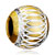 Pale Yellow Aluminum Fit All Brands Silver Gold Plated Beads Charms Bracelets