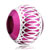 Pink Aluminum Fit All Brands Silver Plated Beads Charms Bracelets