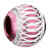 Pink Aluminum Fit All Brands Silver Plated Beads Charms Bracelets