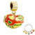 Red Heart Cup Love Fit All Brands Gold Plated Beads Charms Bracelets