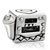 Gramophone Shape Silver Plated Beads Charms Bracelets