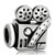 Projector Shape Silver Plated Beads Charms Bracelets