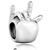 I Love U Gesture Silver Plated Beads Charms Bracelets