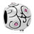 October Birthstone Silver Plated Beads Charms Bracelets