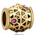 Jewelry Golden October Birthstone Fit All Brands Gold Plated Beads Charms Bracelets