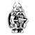 Bearded Men Silver Plated Beads Charms Bracelets