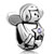 June Birthstone Light Amethyst Crystal Boy Angel Silver Plated Beads Charms Bracelets