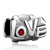 January Birthstone Crystal Love Silver Plated Beads Charms Bracelets