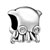 April Birthstone Octopus Silver Plated Beads Charms Bracelets