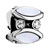 Round White Cat Eye Petal April Birthstone Clear Crystal Fit All Brands Silver Plated Beads Charms Bracelets