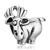 Silver Tone Cute David'S Deer European Beads