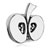 Half Apple With Seed Silver Plated Beads Charms Bracelets
