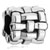 Round With Woven Silver Plated Beads Charms Bracelets