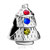 Christmas Tree Gifts Light Siam Sapphire Olivine Rhinestone Crystal Fit All Brands Silver Plated Beads Charms Bracelets