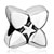 Flower With Little Star Silver Plated Beads Charms Bracelets