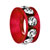 Red Ring Crystal Clear Fit All Brands Silver Plated Beads Charms Bracelets