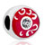 Red Drip Fit All Brands Silver Plated Beads Charms Bracelets