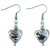 Pink Heart Murano Glass Earrings