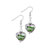 Baby Pink Heart Murano Glass Earrings
