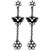 Ivory Flower Butterfly Earrings