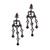 Purple Circles And Squares Earrings