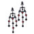Red Circles And Squares Earrings