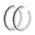 Dark Red Hoop Earrings