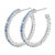Blue Hoop Earrings