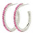 Pink Hoop Earrings