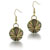 Olive Green Shell Earrings