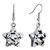 Skull Hollow Star Dangle Earrings