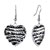 Silver Tone Heart Earrings