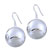 Sterling Silver Gloosy Ball Dangle Earrings