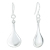 Sterling Silver Drop Shape Dangle Earrings