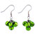 Light Green Cluster Earrings