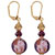 Purple Snow Globe Earrings