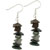 Indian Agate Stone Chip Bead Earrings