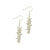 Rose Quartz Stone Chip Beads Earrings