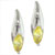 Fancy Curved Yellow Cz Earrings