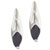 Fancy Curved Black Cz Earrings