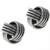 Sterling Silver Interweaved Hoop Earrings