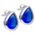 Drop December Blue Zircon Color Birthstone 925 Sterling Silver Earrings